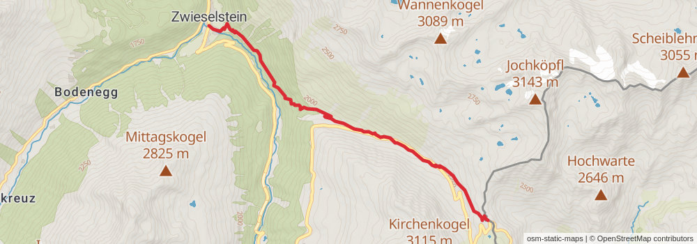 Ötztal Trek alt 2 Map