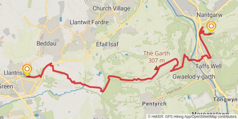 Glamorgan Ridgeway Walk stage 3 Map
