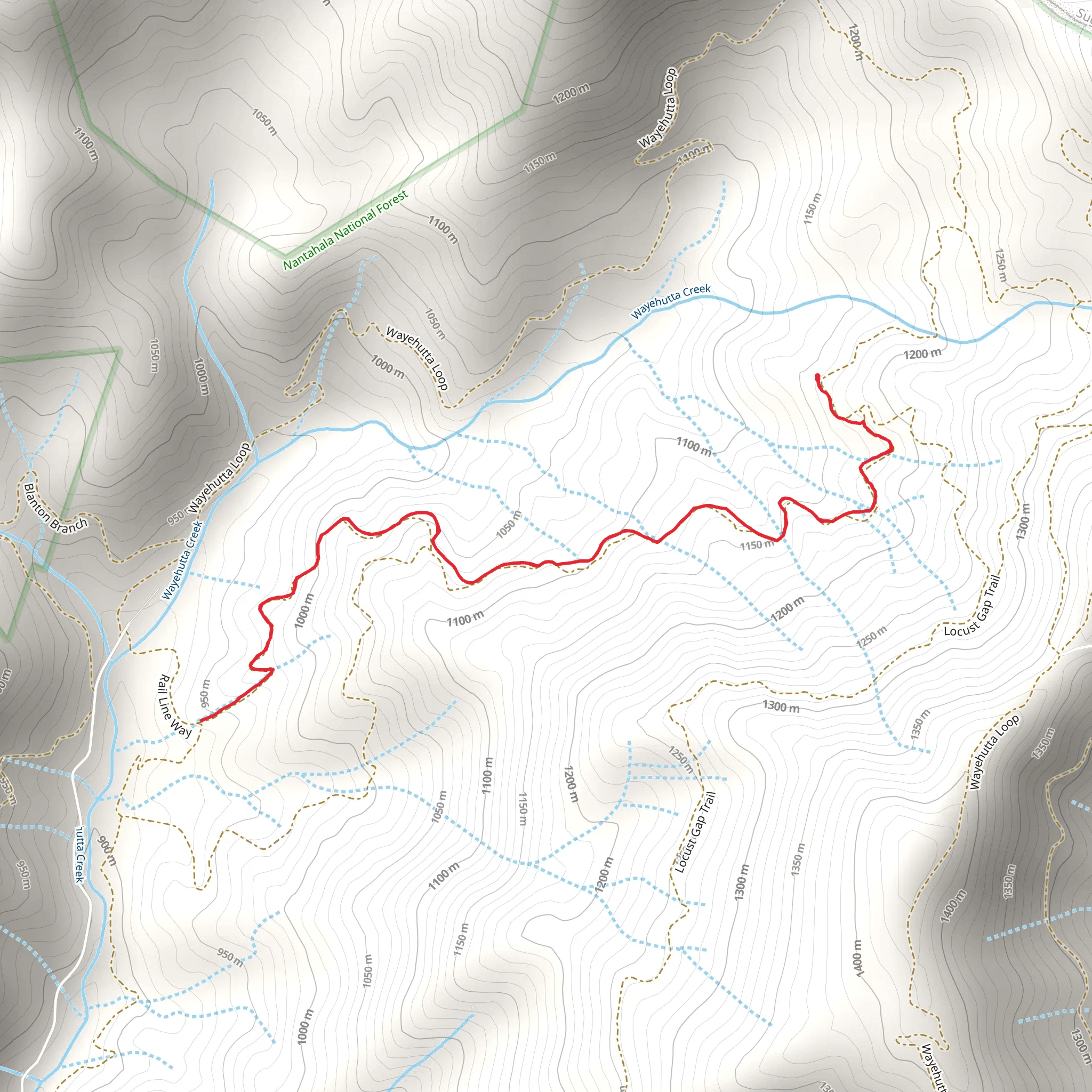 Sawmill Bottoms Trail mobile static map