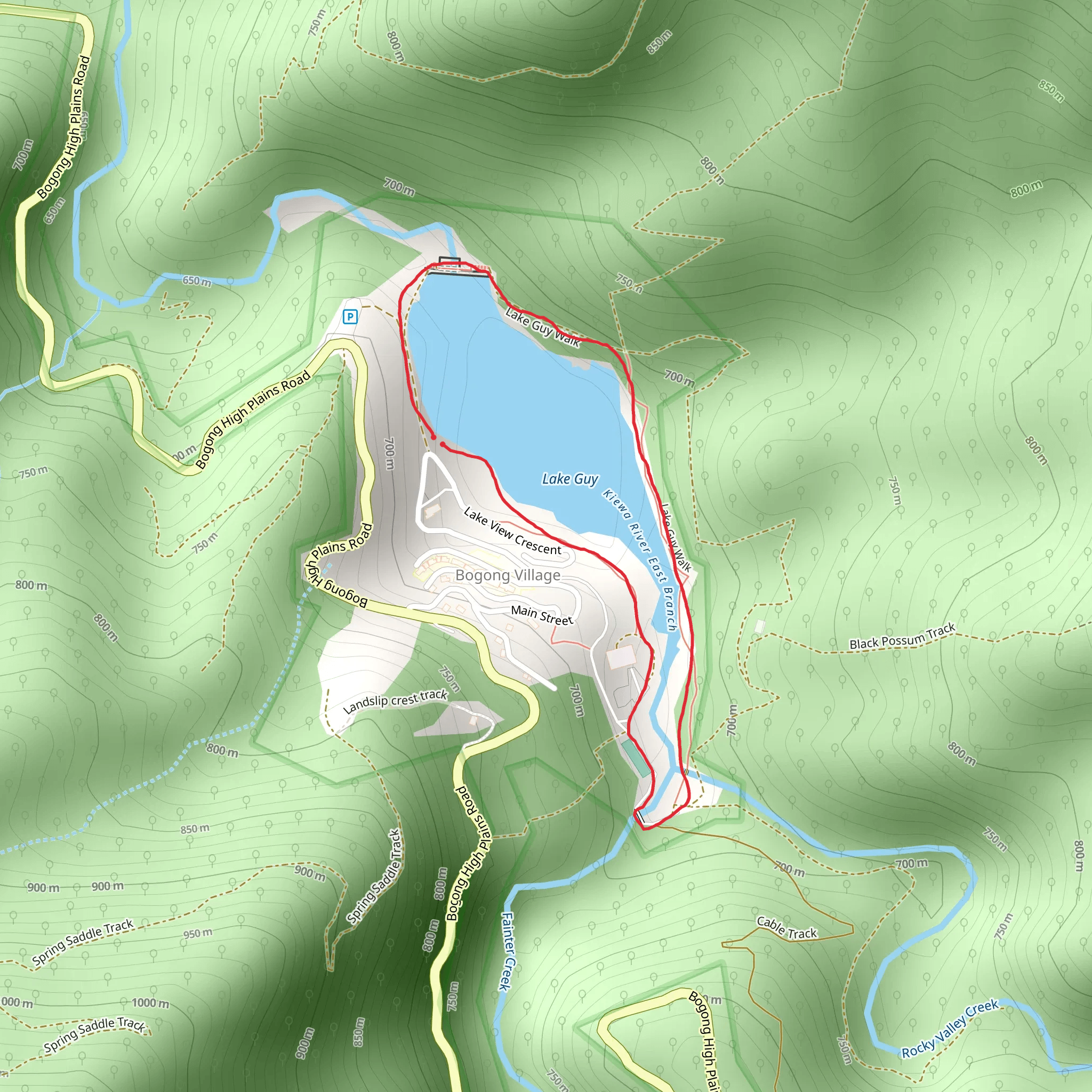 Lake Guy Walk mobile static map