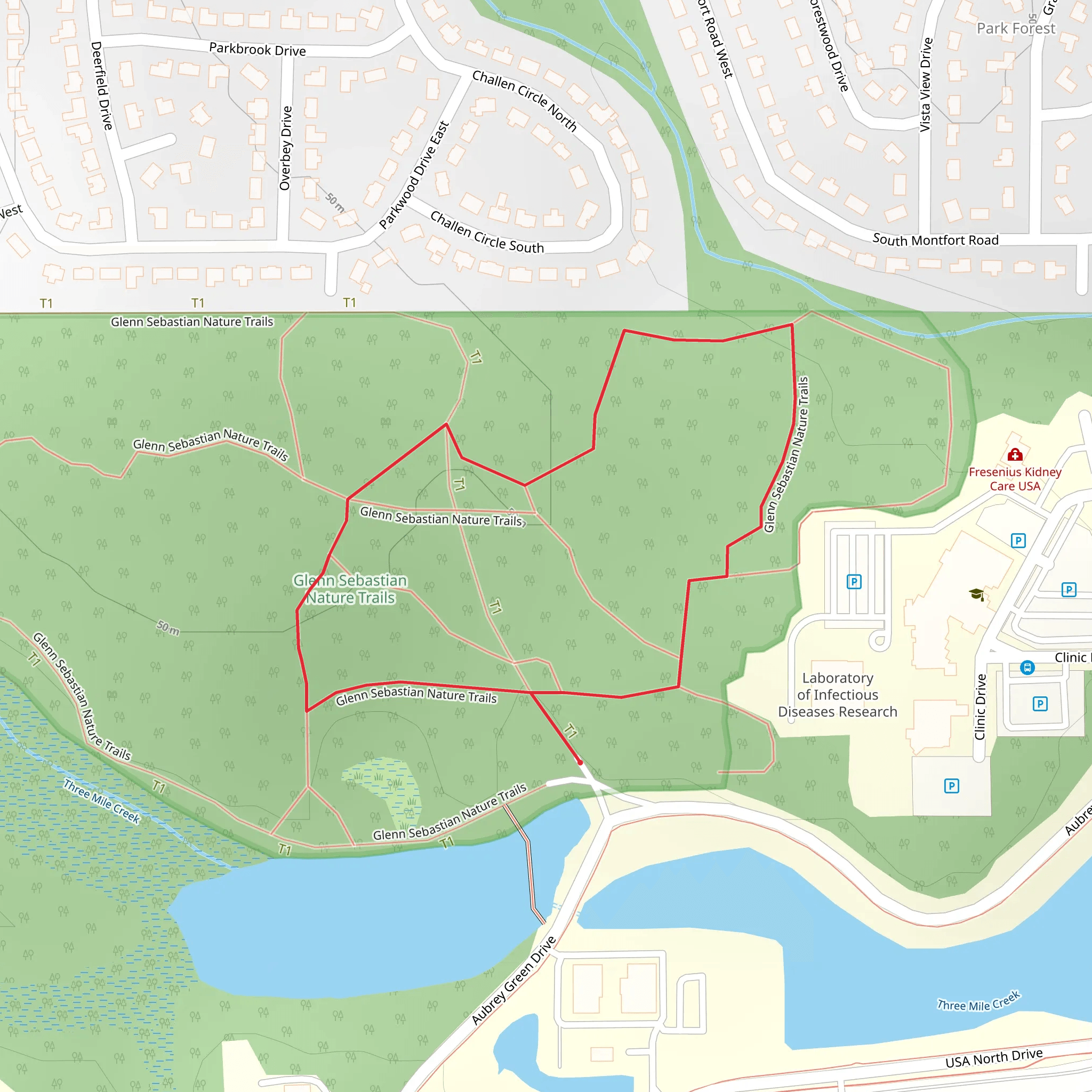 Glenn Sebastian Nature Loop Trails mobile static map