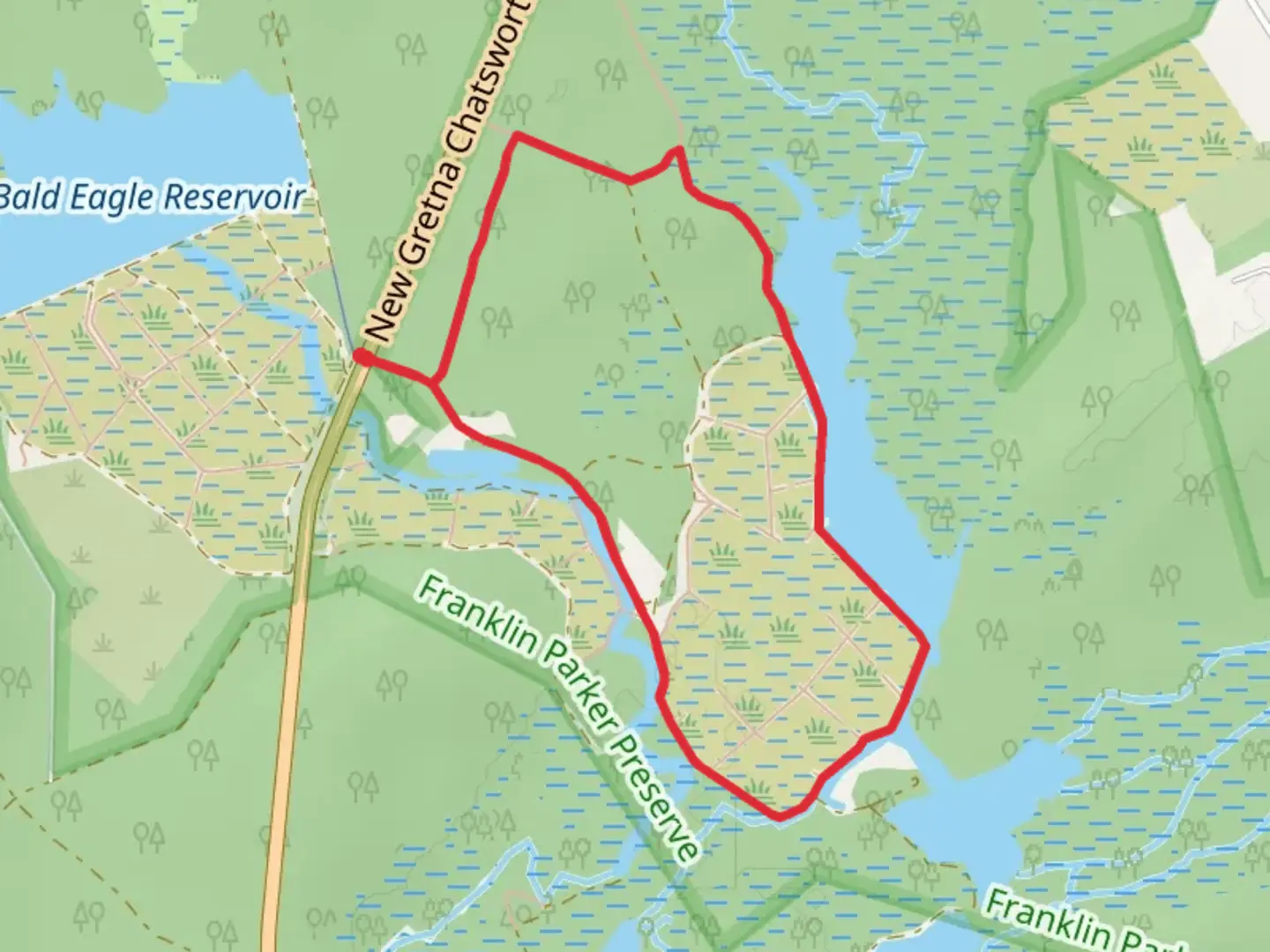 An image depicting the trail Yellow Loop Trail and its surrounding area.