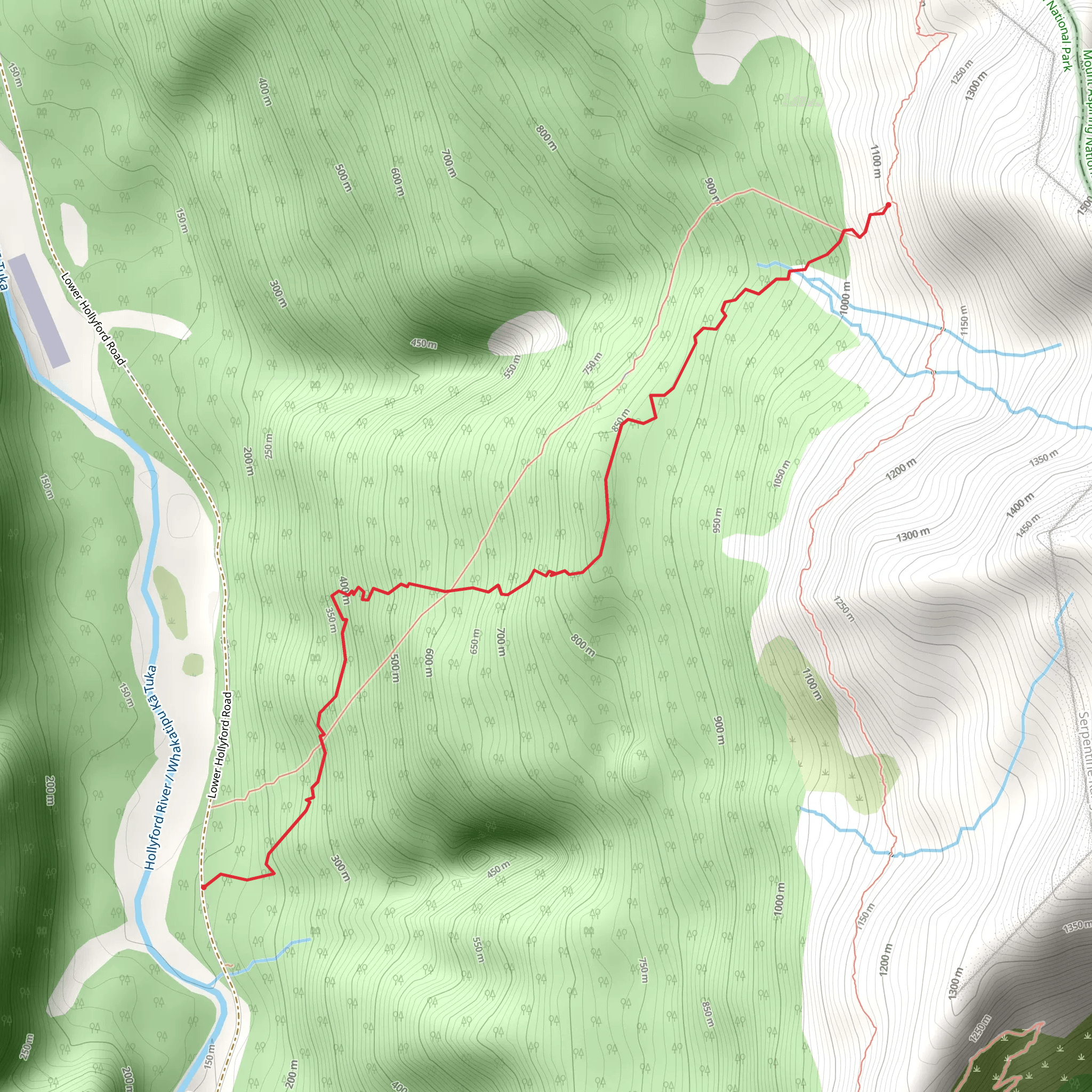 Deadmans Track mobile static map