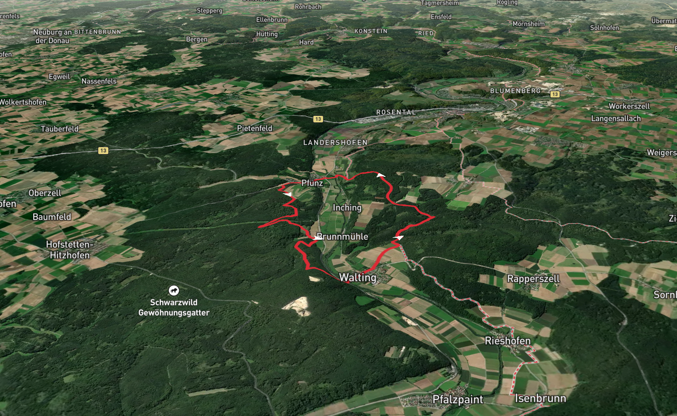Walting to Pfunz Loop via Mammulhohle