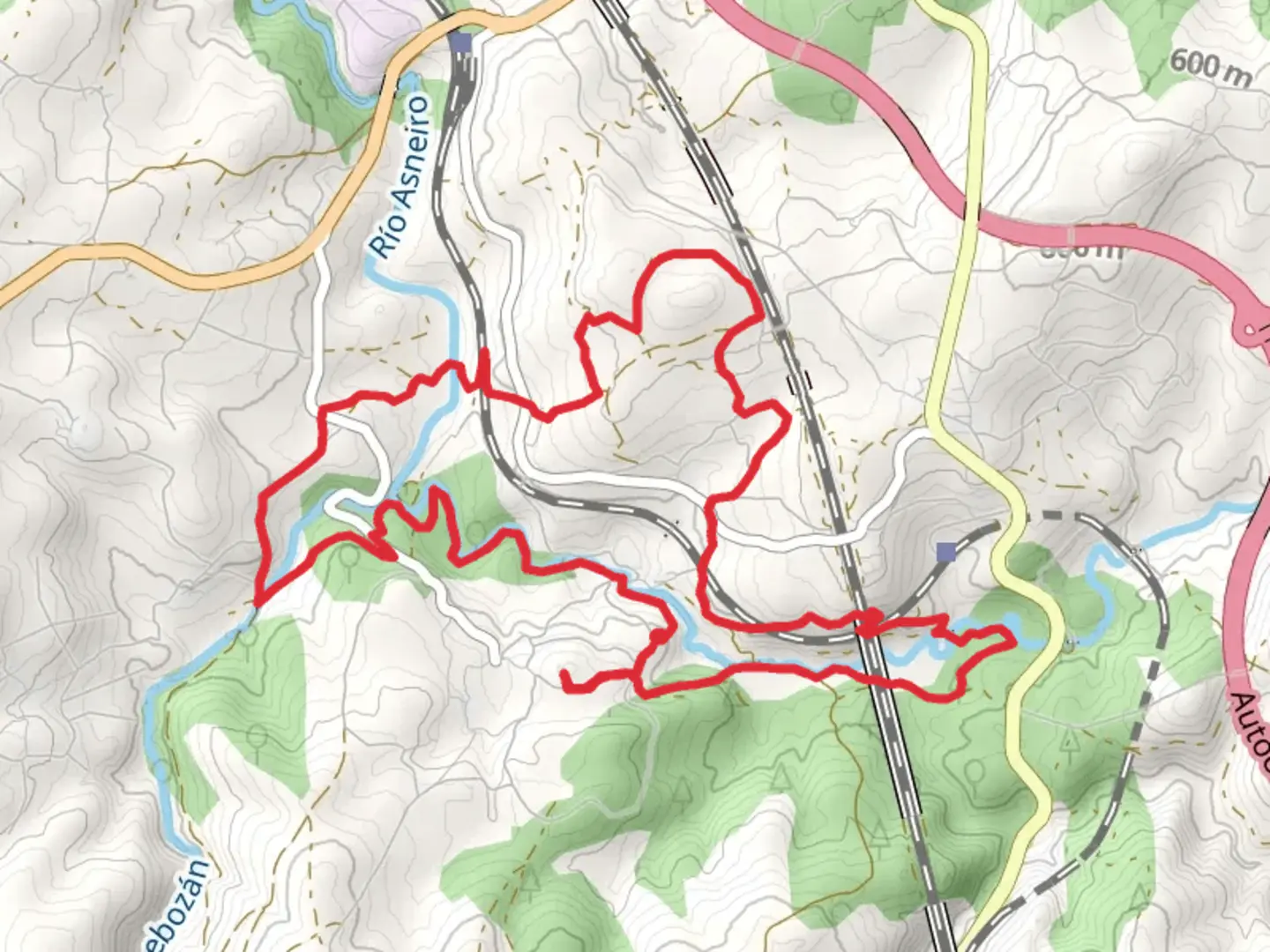 An image depicting the trail PR G 210 Ruta Castro De Doade and its surrounding area.