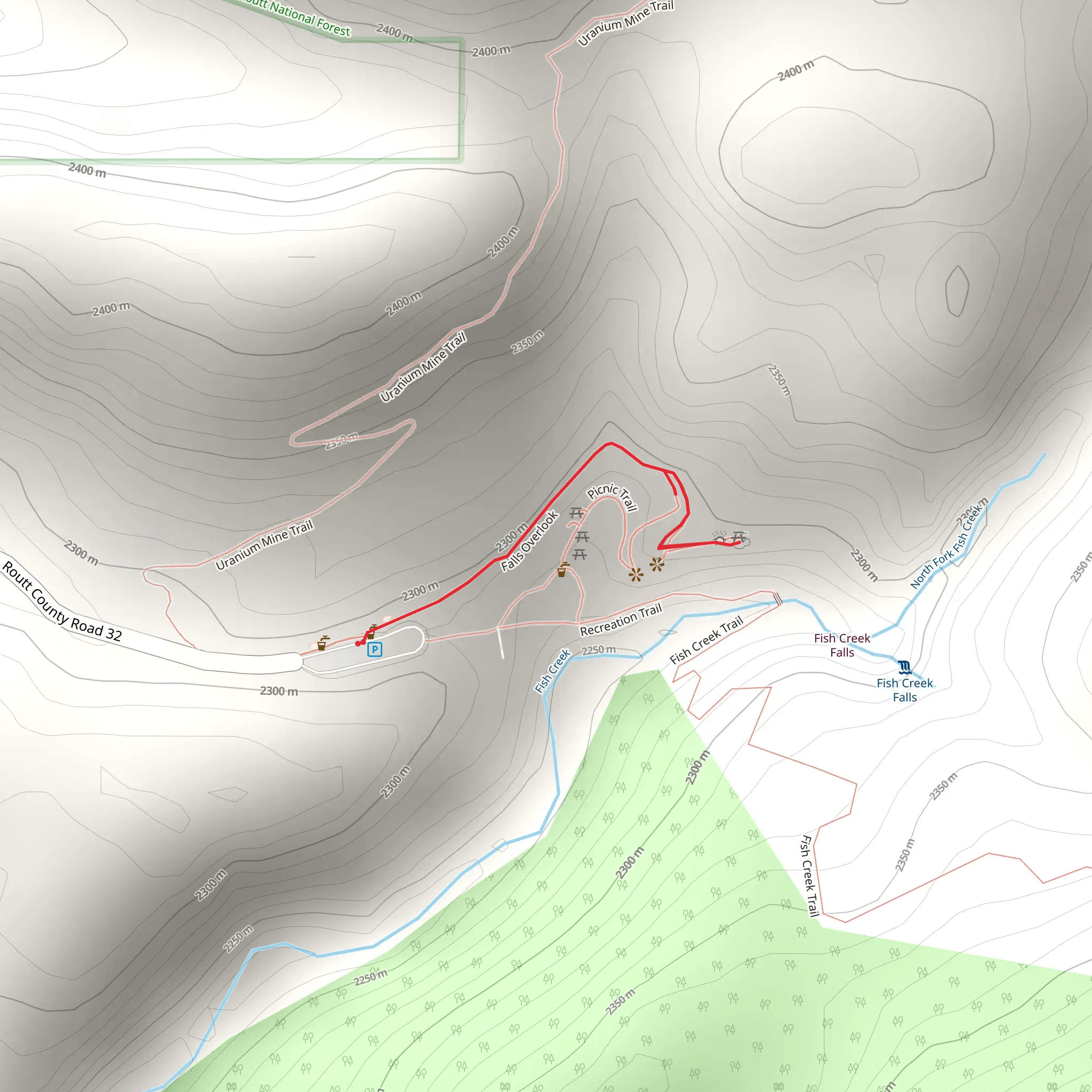 Falls Overlook mobile static map