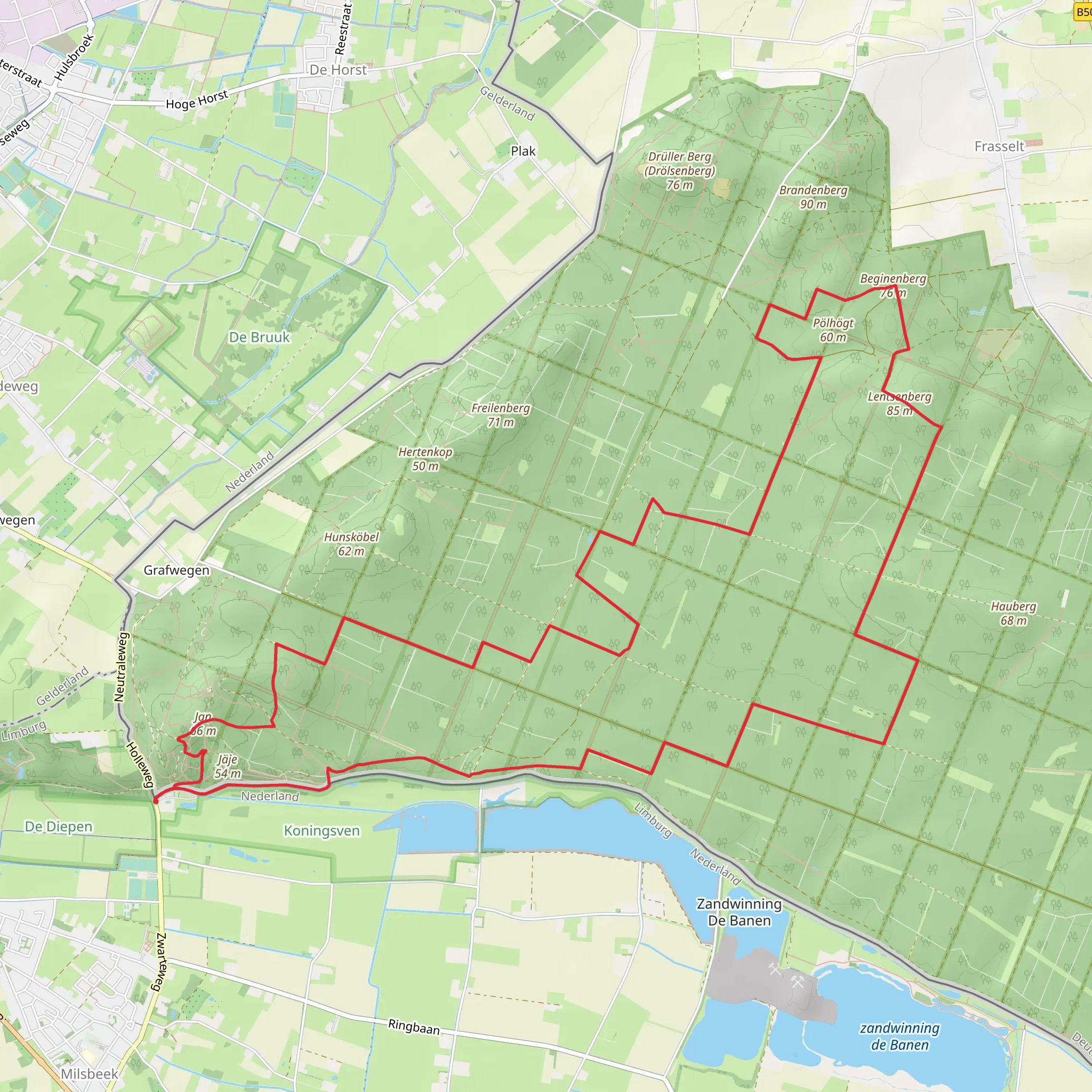 De Diepen Loop mobile static map