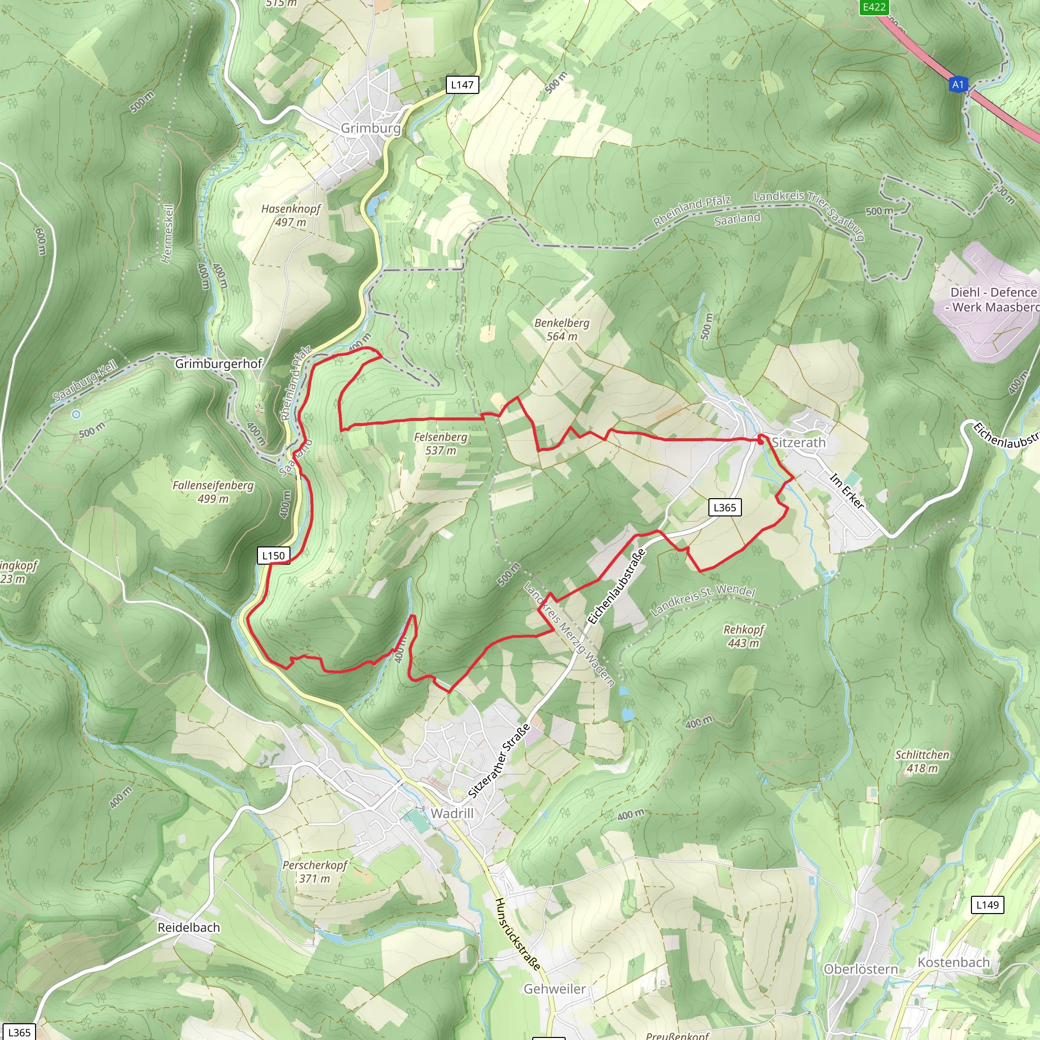 Wadrill Tafeltour mobile static map