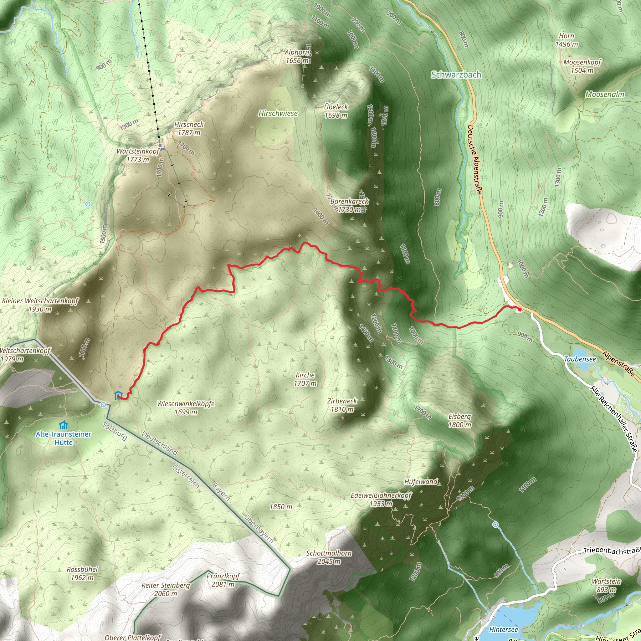 Wachterlsteig mobile static map