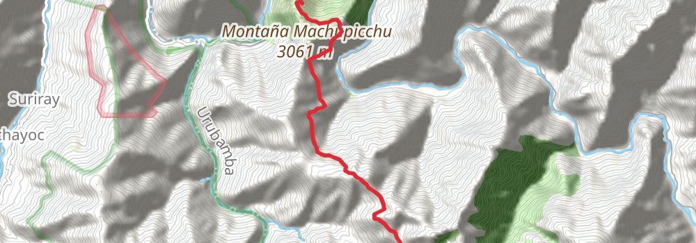 Inca Trail stage 3 Map
