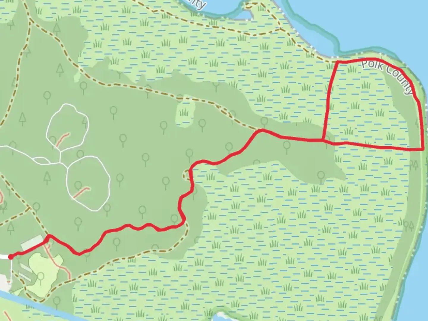 An image depicting the trail Gobbler Ridge Loop Trail and its surrounding area.