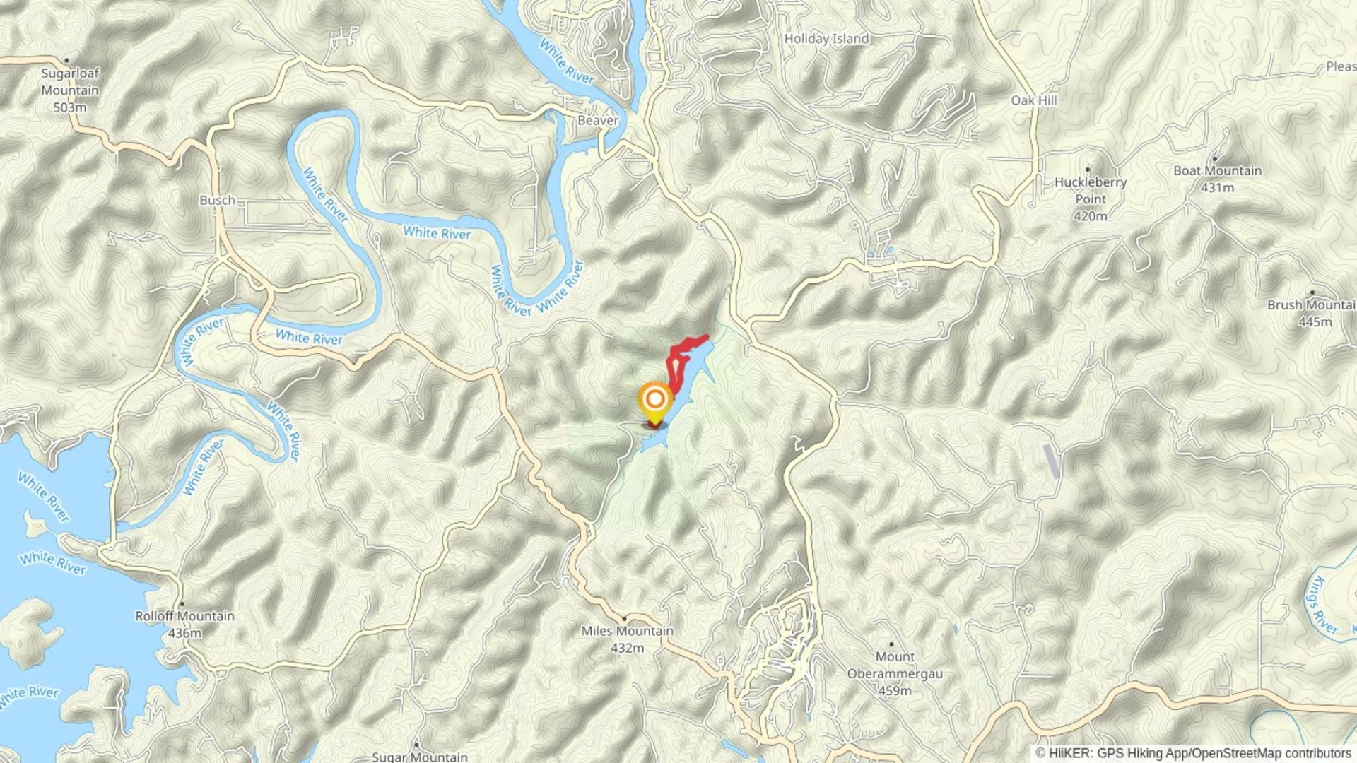 An image depicting the trail Fuller Loop Trail and its surrounding area.