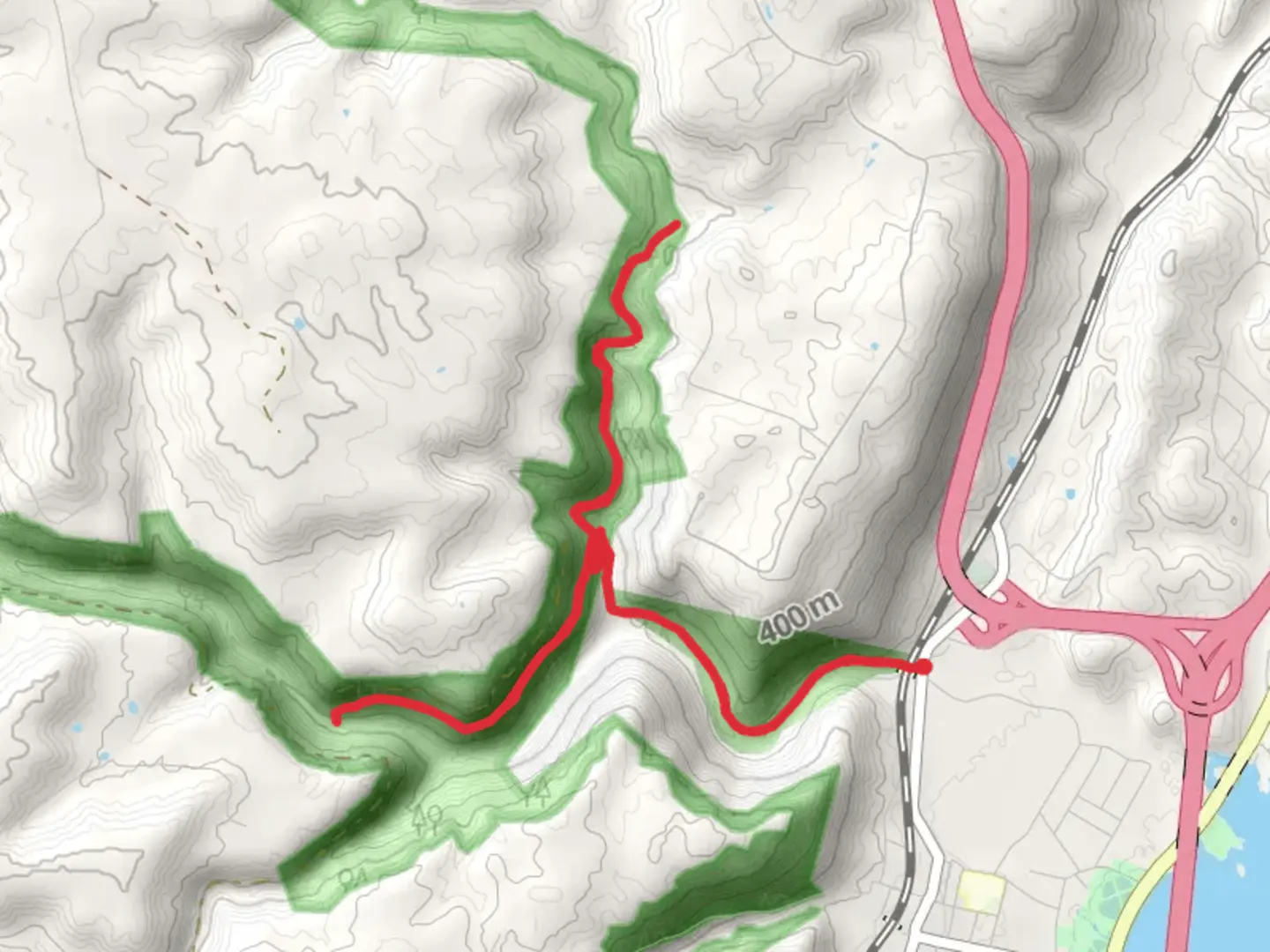 An image depicting the trail Soddy Creek and Broad Camp Creek Walk along and its surrounding area.