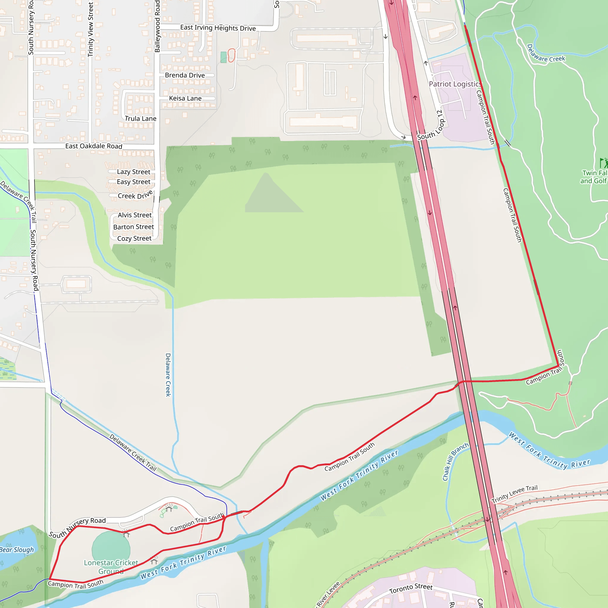 Campión Trail South mobile static map