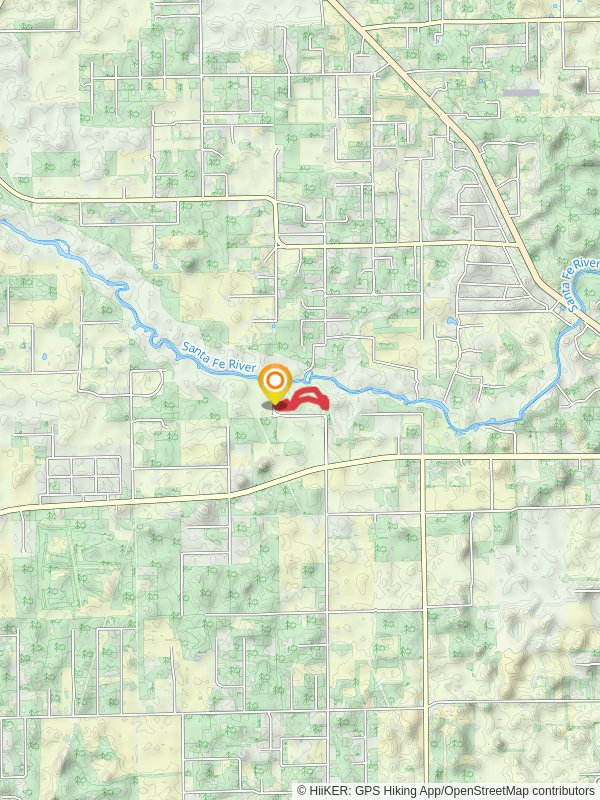 Nature Loop Trail - Gilchrist Blue Springs State Park mobile static map