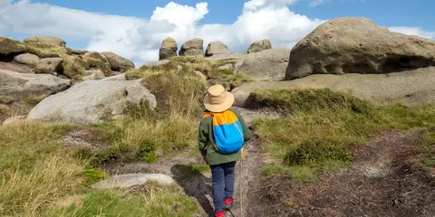 An image depicting the trail Kinder Scout Circular Walk and its surrounding area.