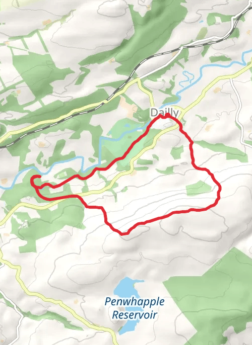 Dailly to Bargany via Maxwellston hill. mobile static map