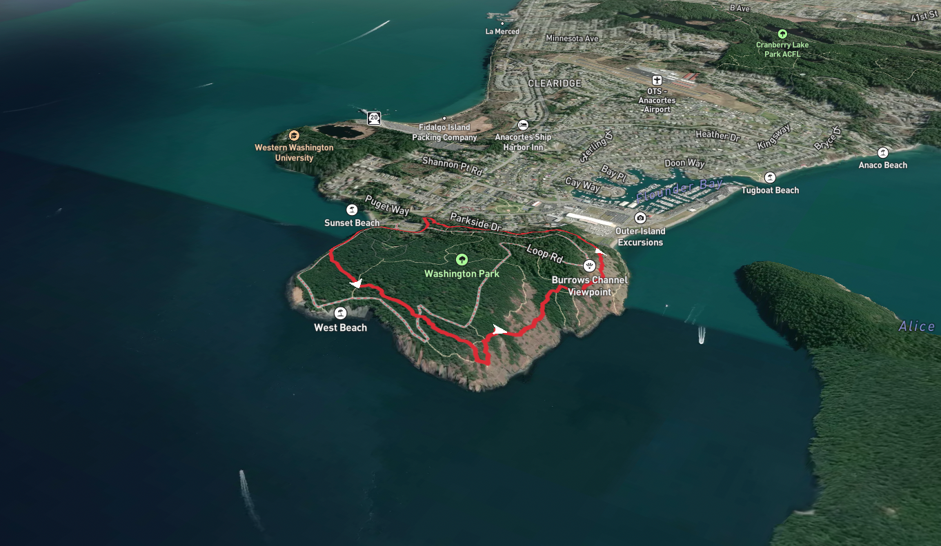 Washington Park Loop from Loop Road