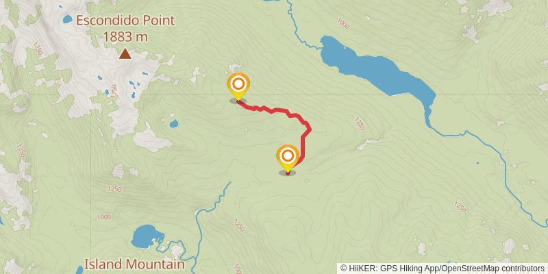 Central Alpine Lakes Loop alt 2 Map