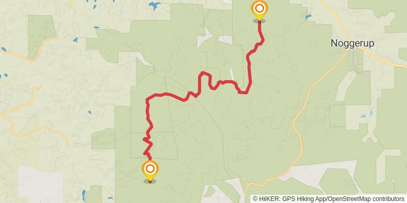 Bibbulmun Track stage 20 Map