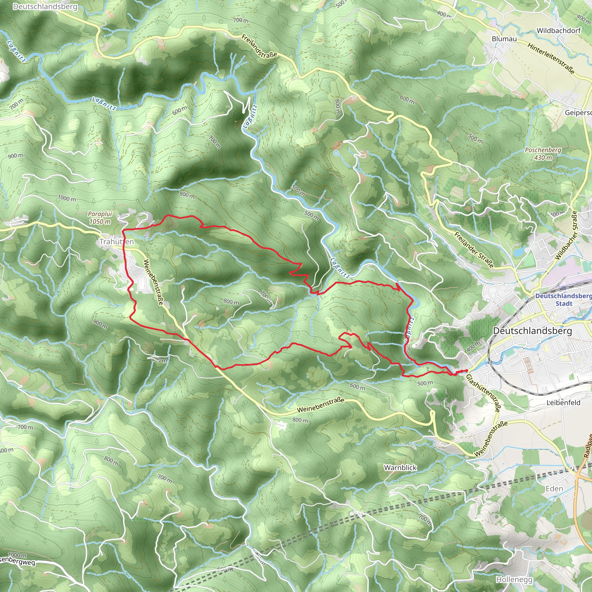 Trahütten Loop mobile static map