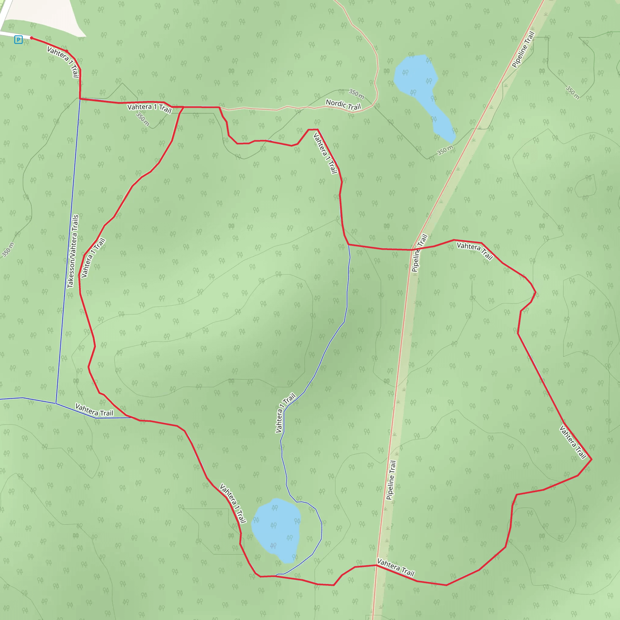 Vahtera Loop Trail mobile static map