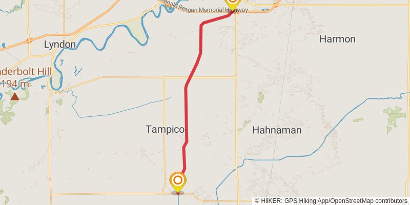 Hennepin Canal Parkway to ADT stage 2 Map