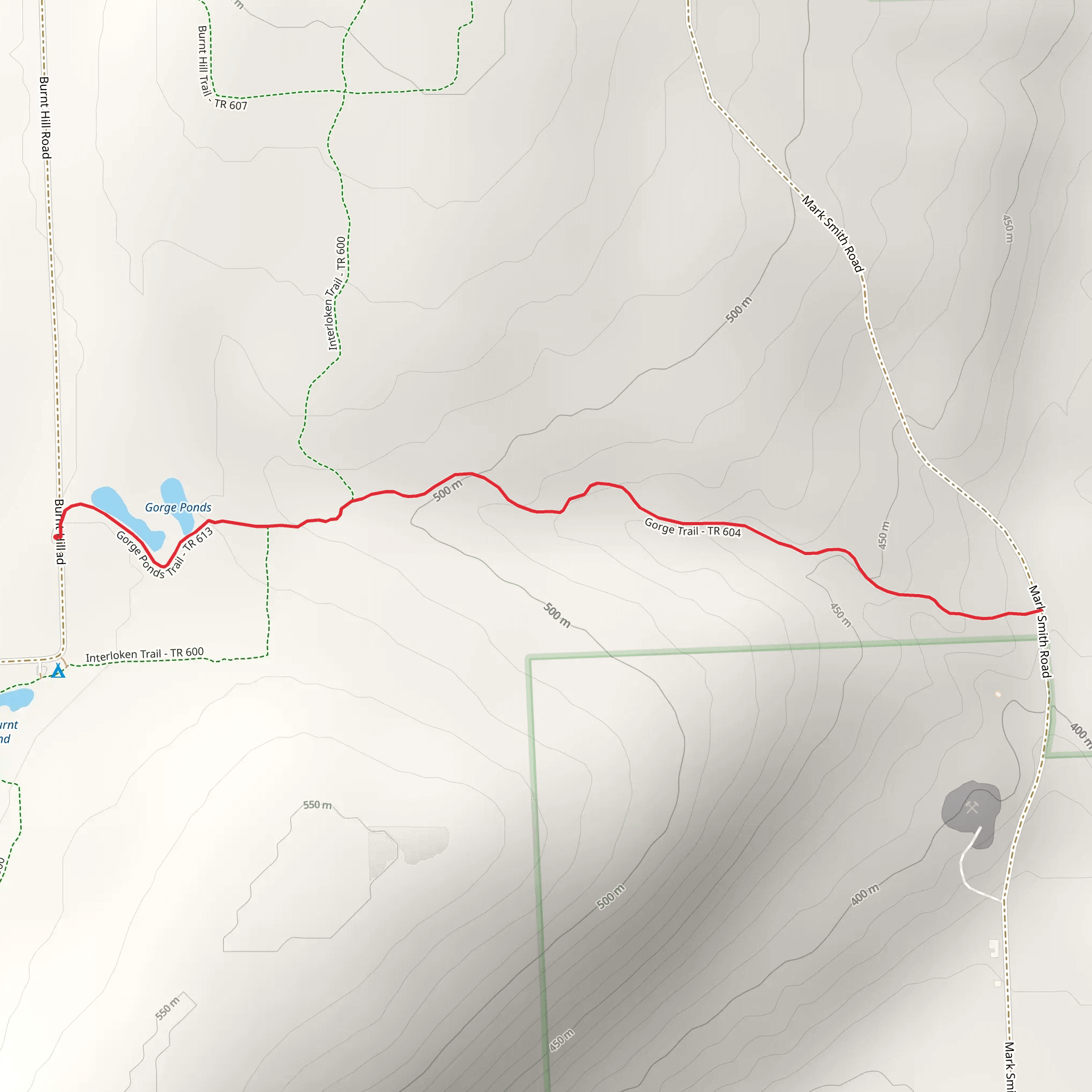 Gorge Trail mobile static map