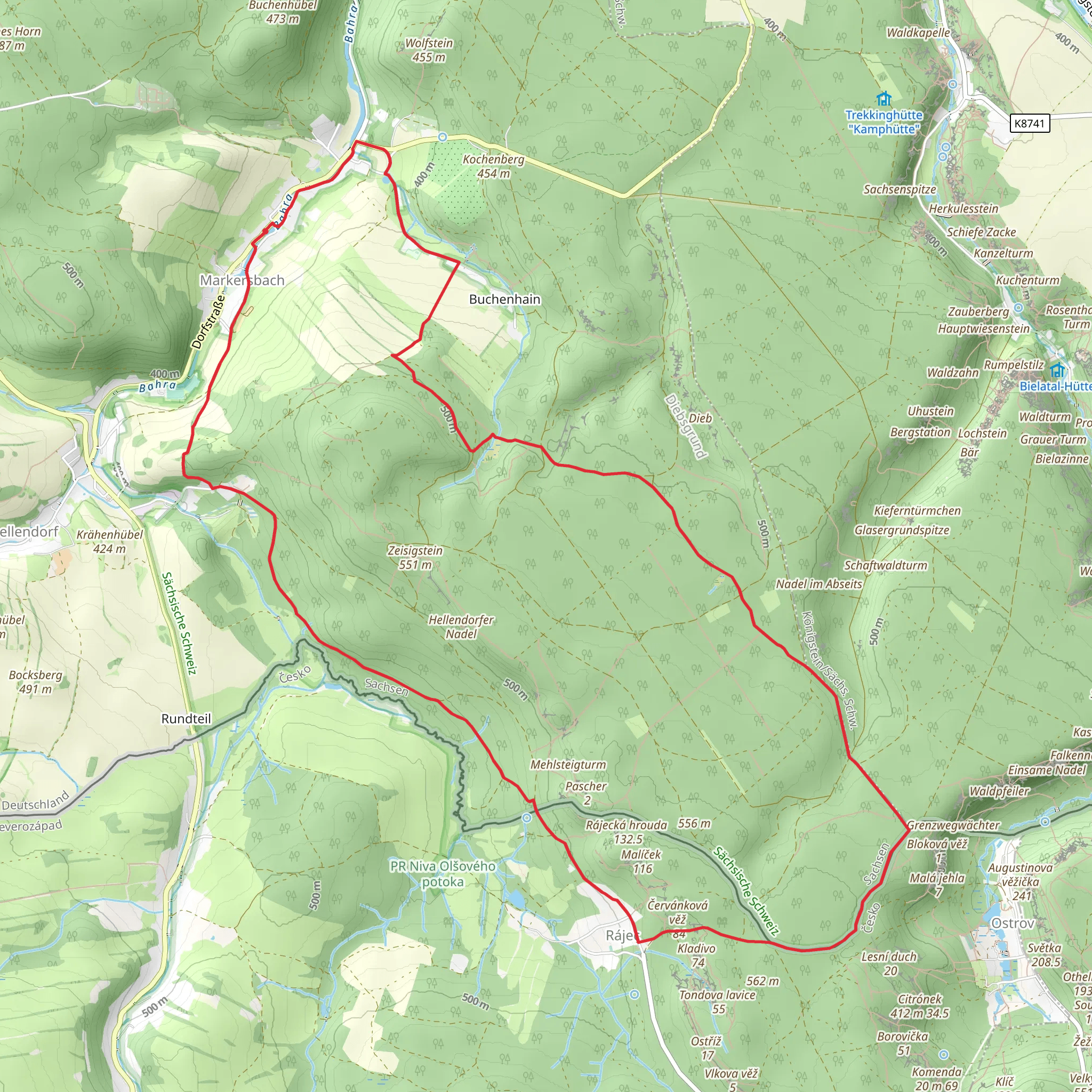 Gelber Balken Loop mobile static map