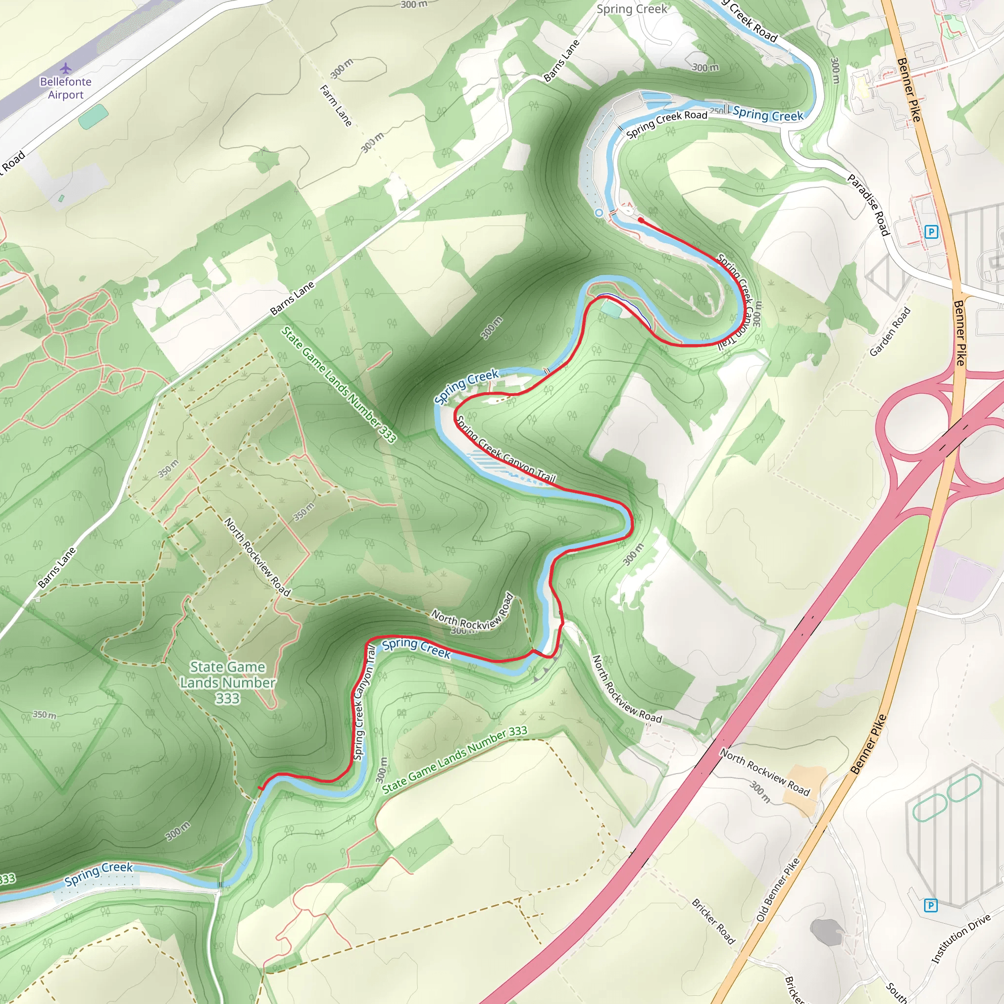 Spring Creek in Shooting Range mobile static map