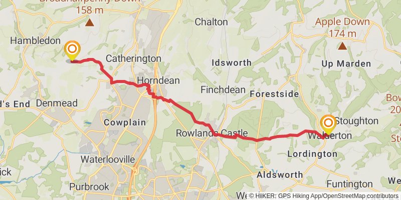 Monarch's Way stage 43 Map