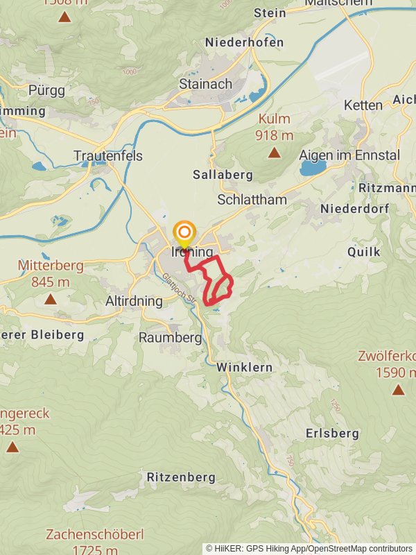 Pürglitz Loop Hike mobile static map