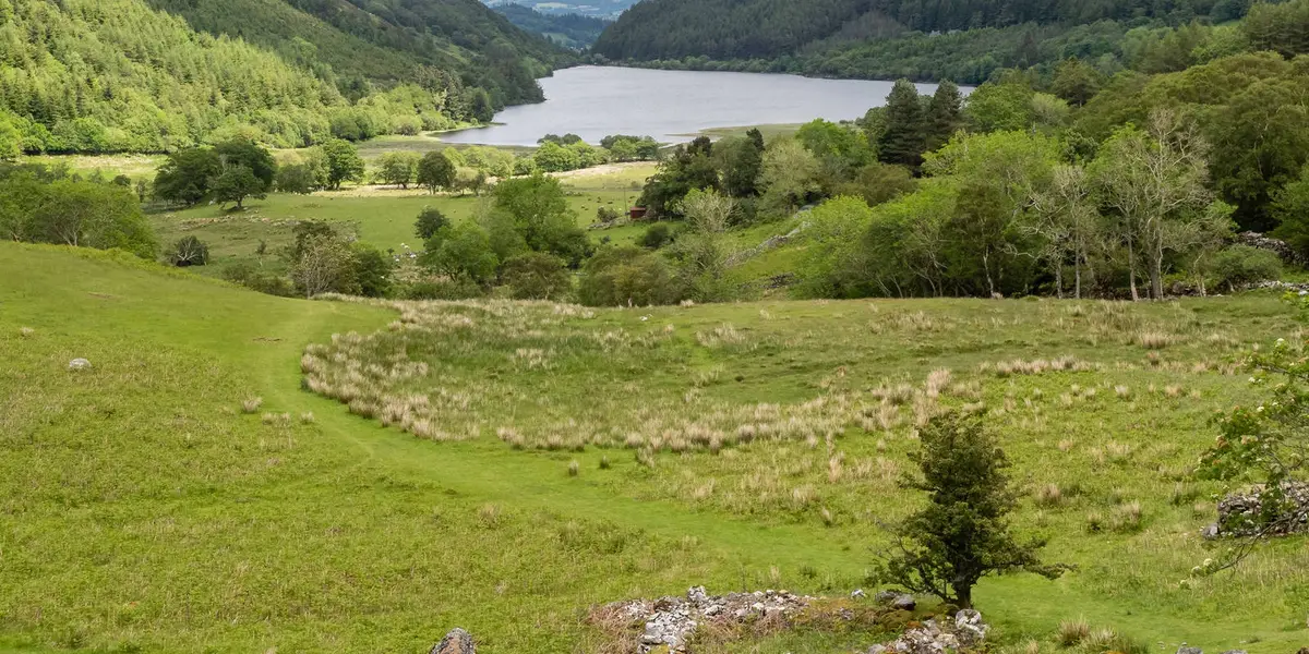 Creigiau Gleision and Llyn Cowlyd from Capel Curig