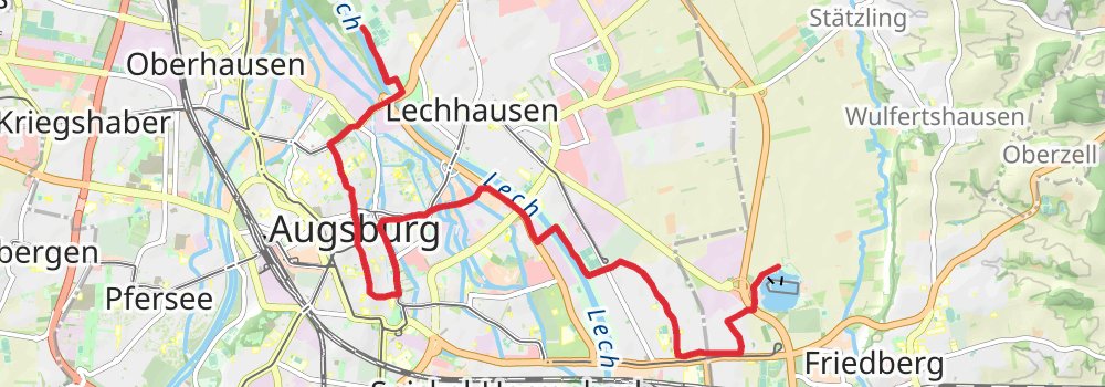 Romantische Straße stage 18 Map