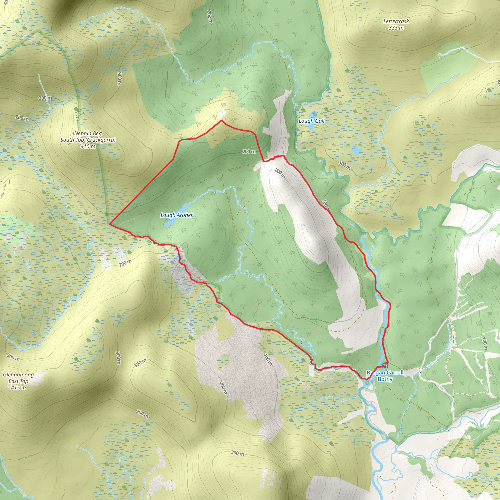 Letterkeen Loop mobile static map