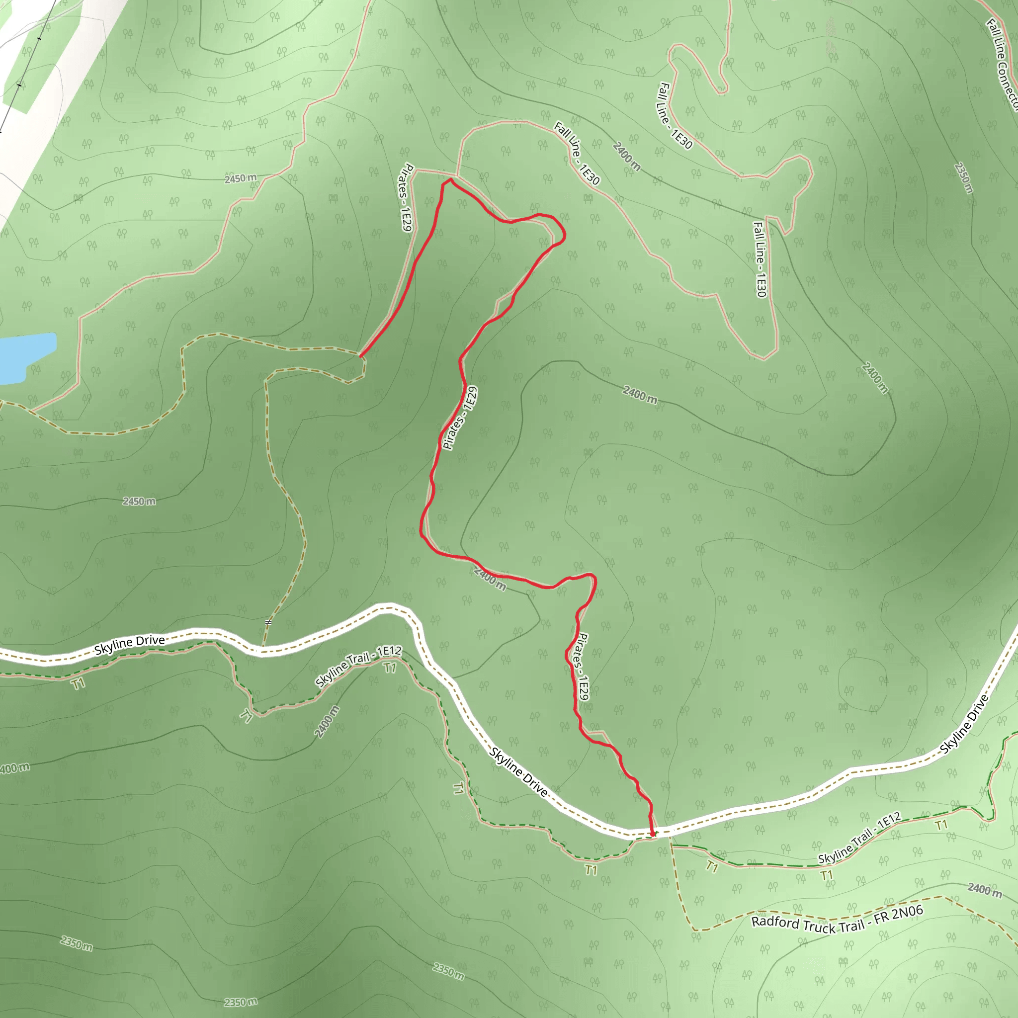 Pirates Trail mobile static map