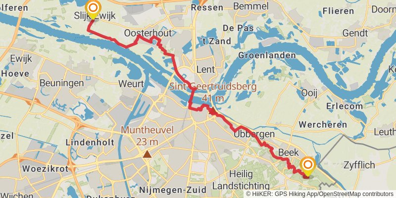 Oeverloperpad stage 12 Map