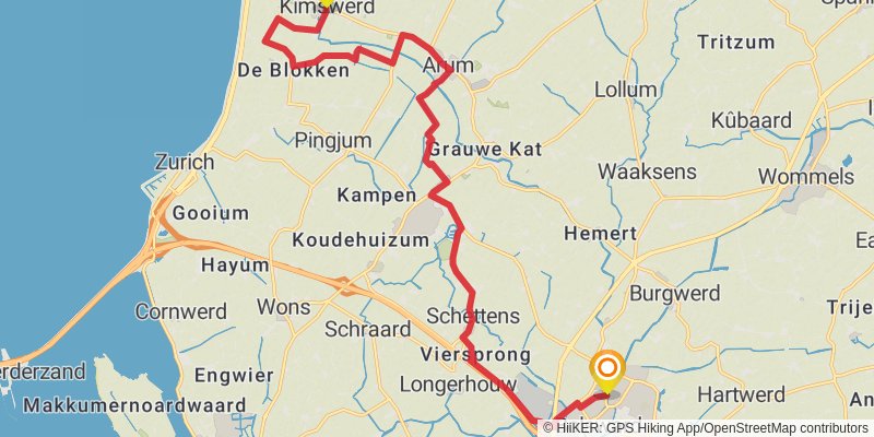 Elfstedenpad stage 7 Map