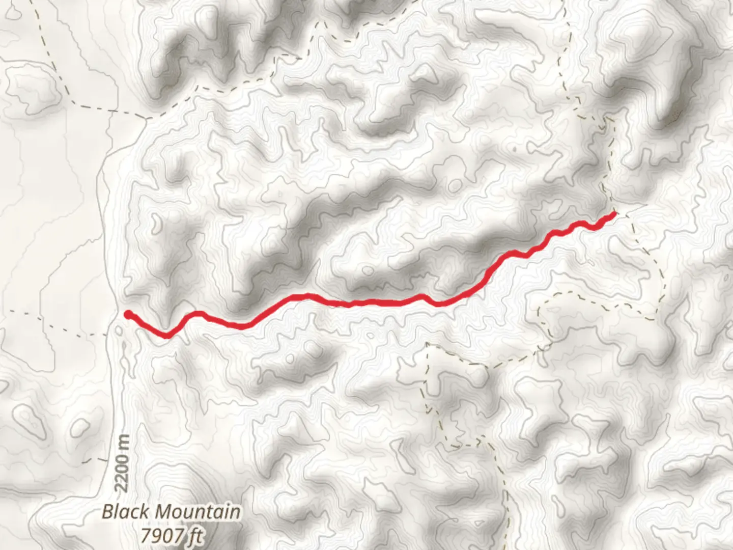 An image depicting the trail Losee Canyon Trail and its surrounding area.