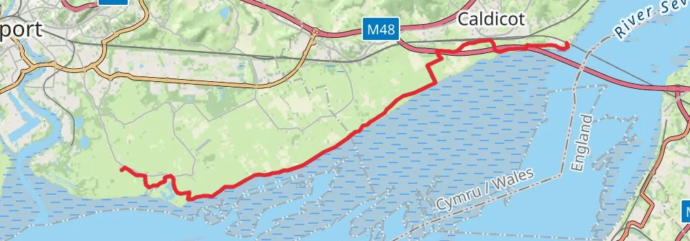 Wales Coast Path stage 73 Map