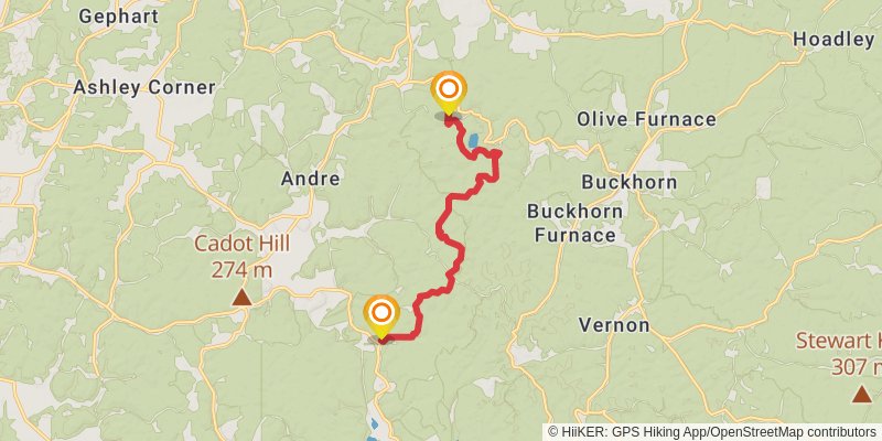 Wolcott Trail stage 2 Map