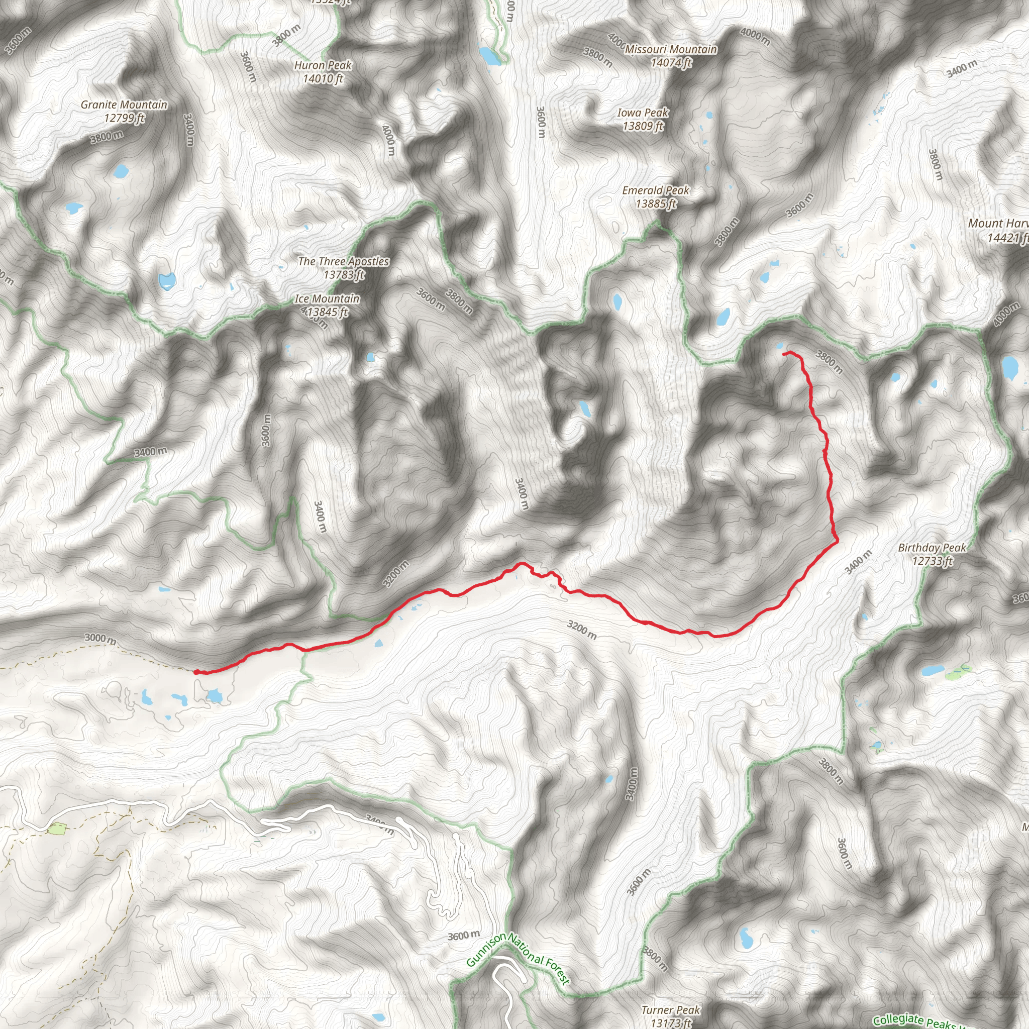 Magdalene Trail via CDT mobile static map