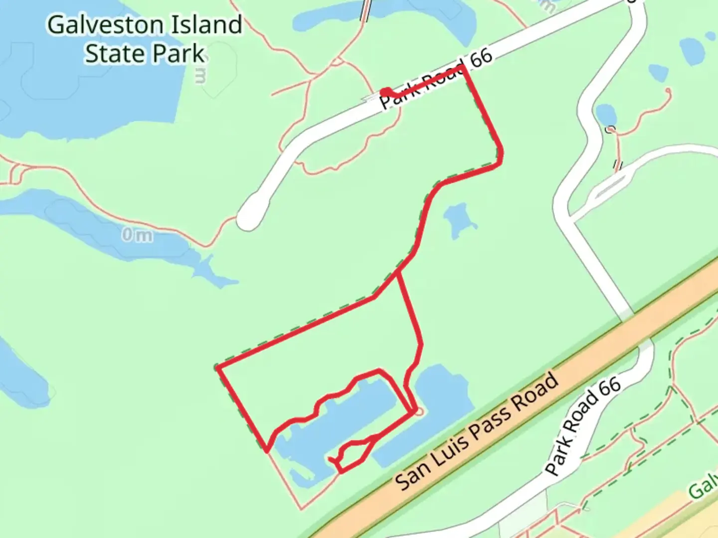 An image depicting the trail Prairie Trail and Freshwater Pond Loop Trail and its surrounding area.