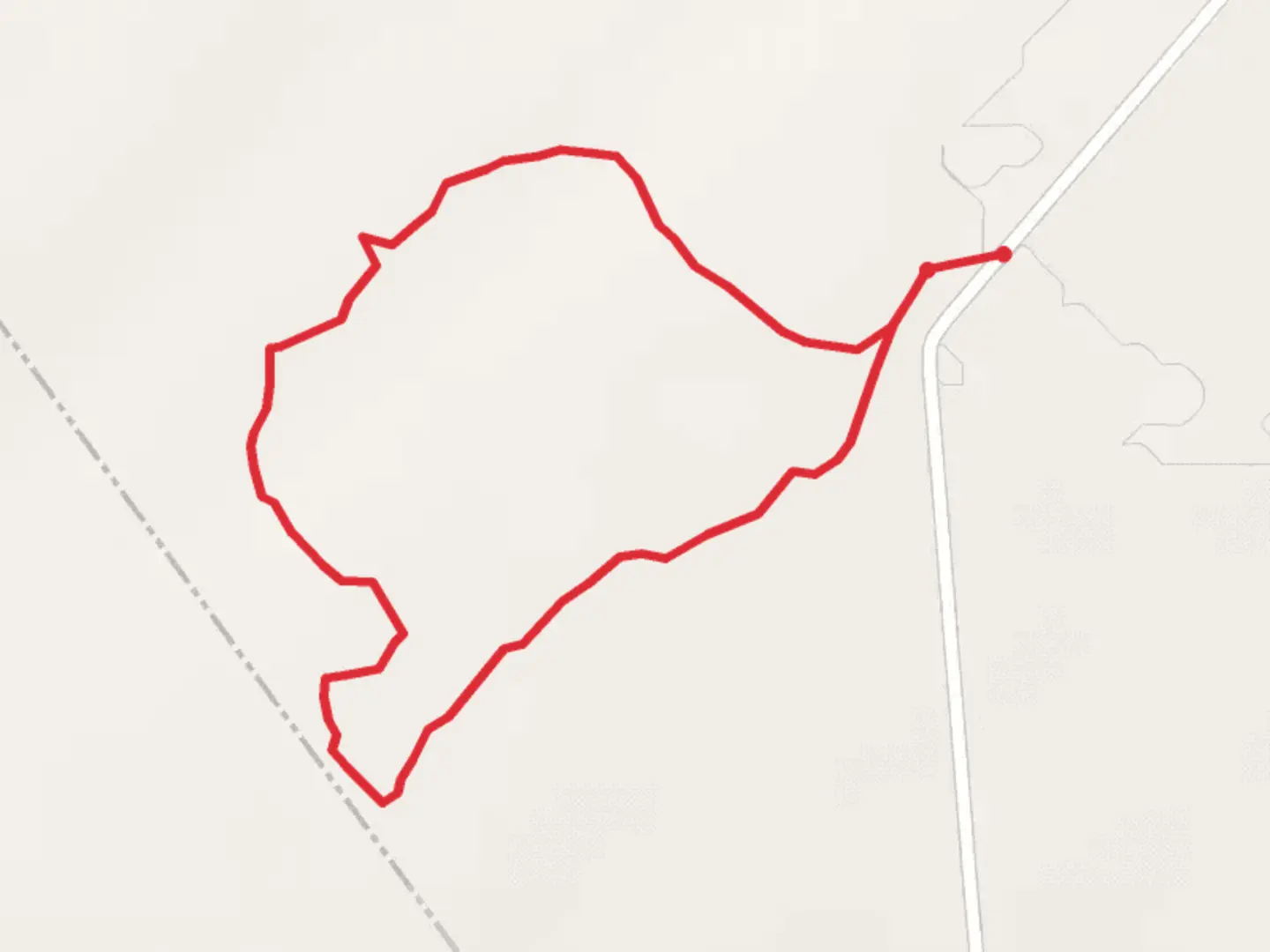 An image depicting the trail Van Alstyne Road Loop and its surrounding area.