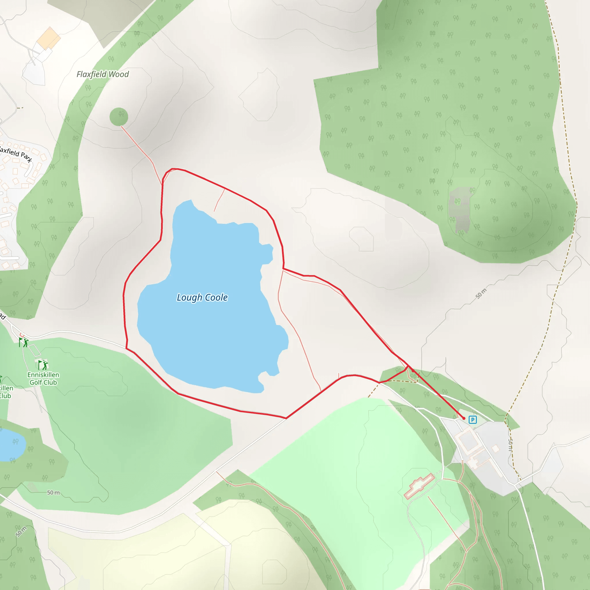 Lake Walk at Castle Coole mobile static map