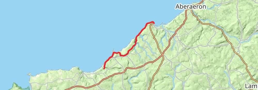 Wales Coast Path stage 37 Map