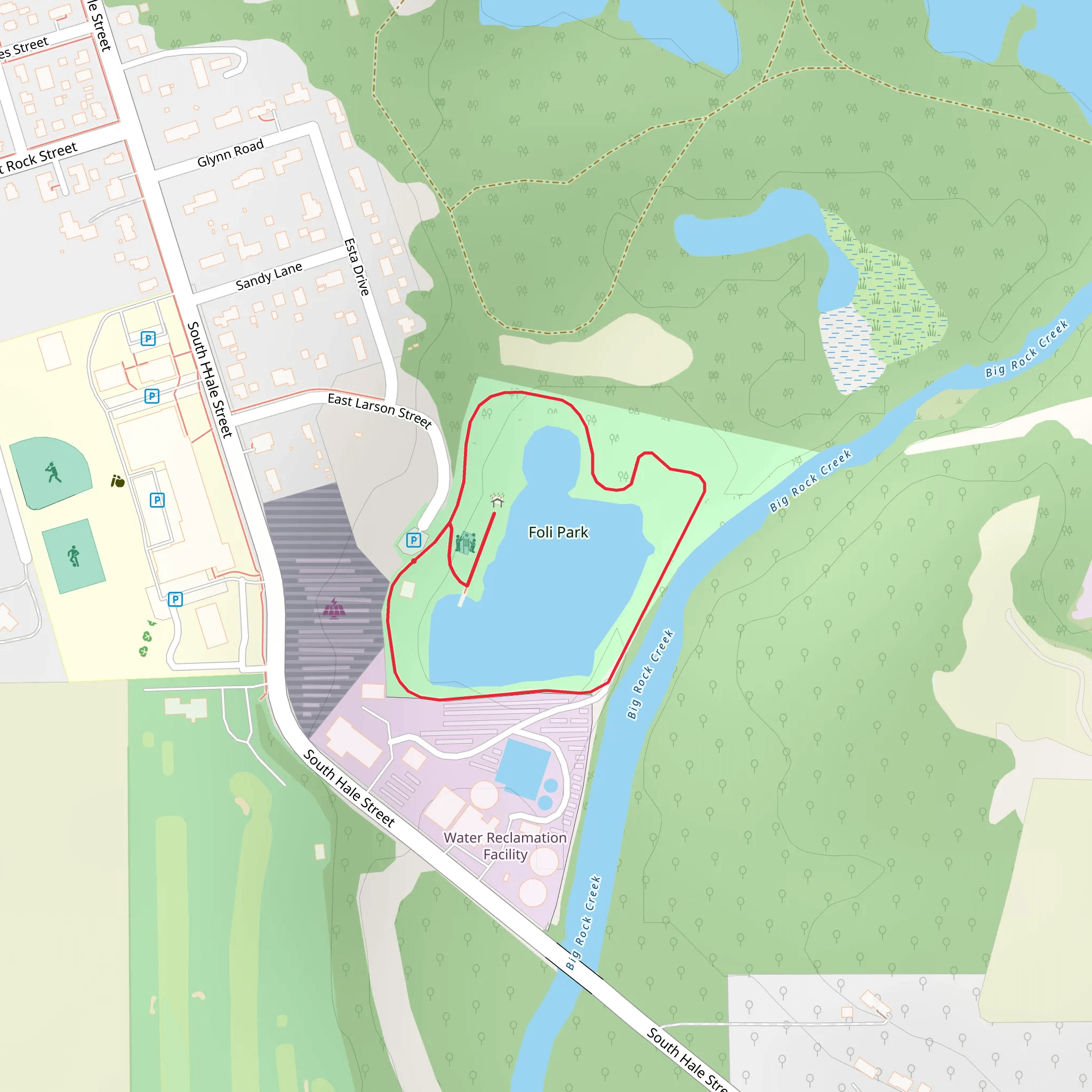 Foli Park Loop mobile static map