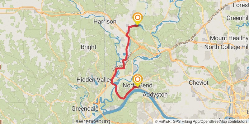 American Discovery Trail North Route stage 88 Map