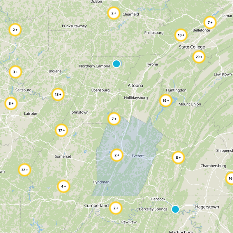 Bedford County Static Map