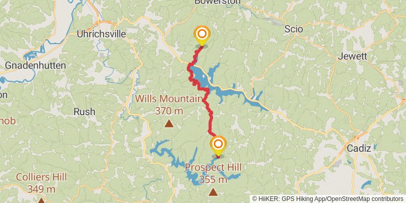 North Country Trail - Ohio stage 77 Map